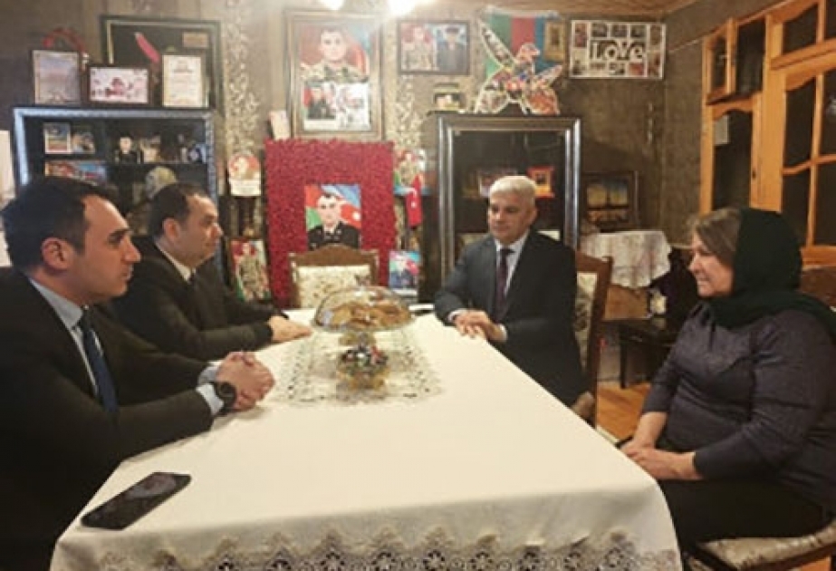 Sumqayıtda şəhid ailəsi ziyarət olunub
