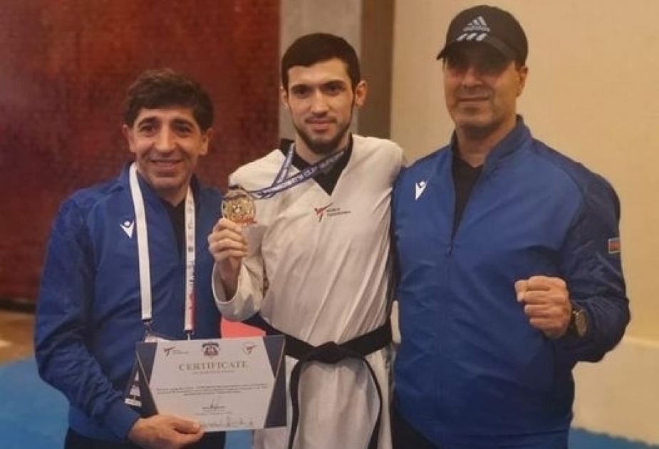 Azerbaijani taekwondo fighter wins gold at President`s Cup in Turkiye