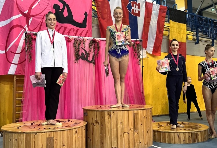 Azerbaijani female gymnasts win two medals in Hungary