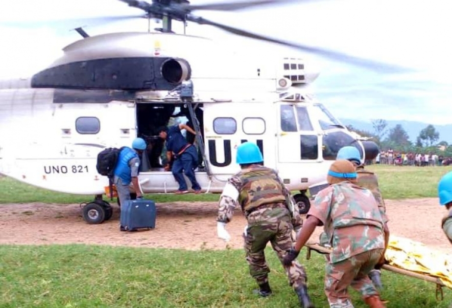 RDC : un Casque bleu tué et plusieurs blessés lors d'une attaque contre un hélicoptère de la MONUSCO