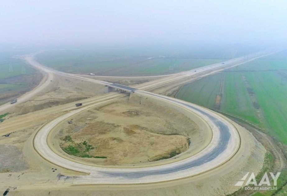Yeni magistral avtomobil yolunun tikintisi tamamlanmaq üzrədir VİDEO