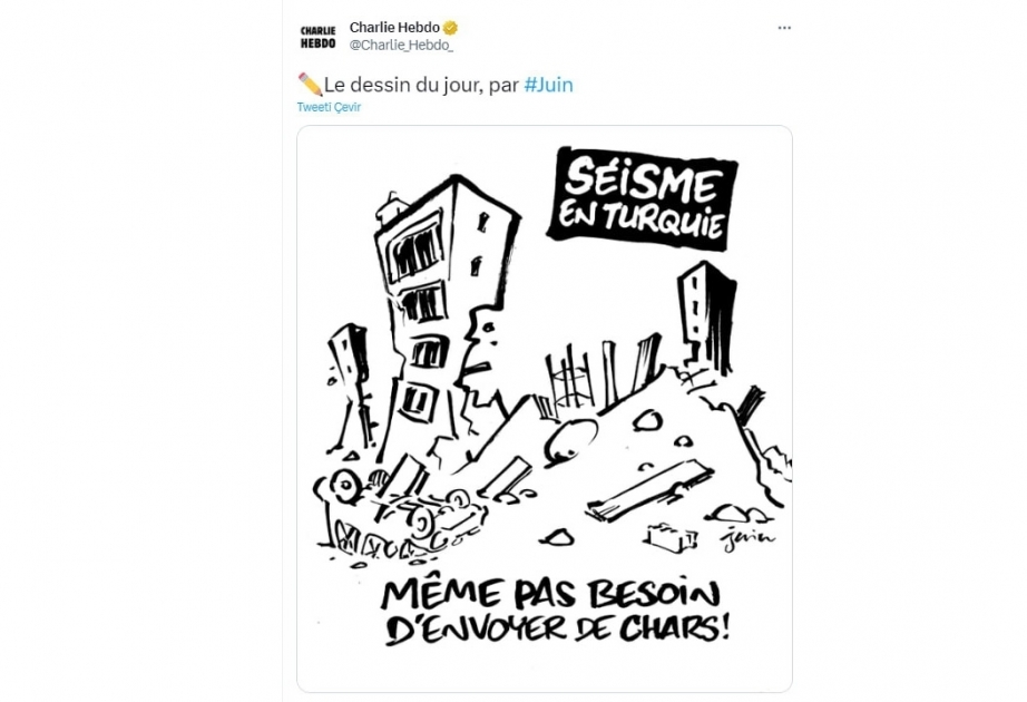 Une caricature honteuse de Charlie Hebdo