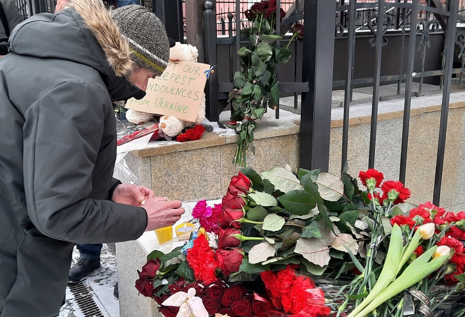 Украинцы и азербайджанцы, проживающие в Украине, чтят память жертв землетрясения в Турции -  репортаж АЗЕРТАДЖ