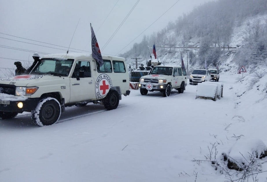 Four ICRC vehicles passed freely through protest area