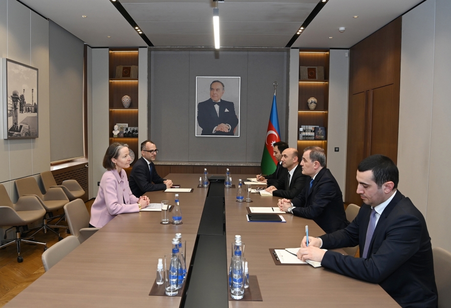 Canciller azerbaiyano informa a la embajadora suiza sobre las amenazas de minas terrestres planteadas por Armenia