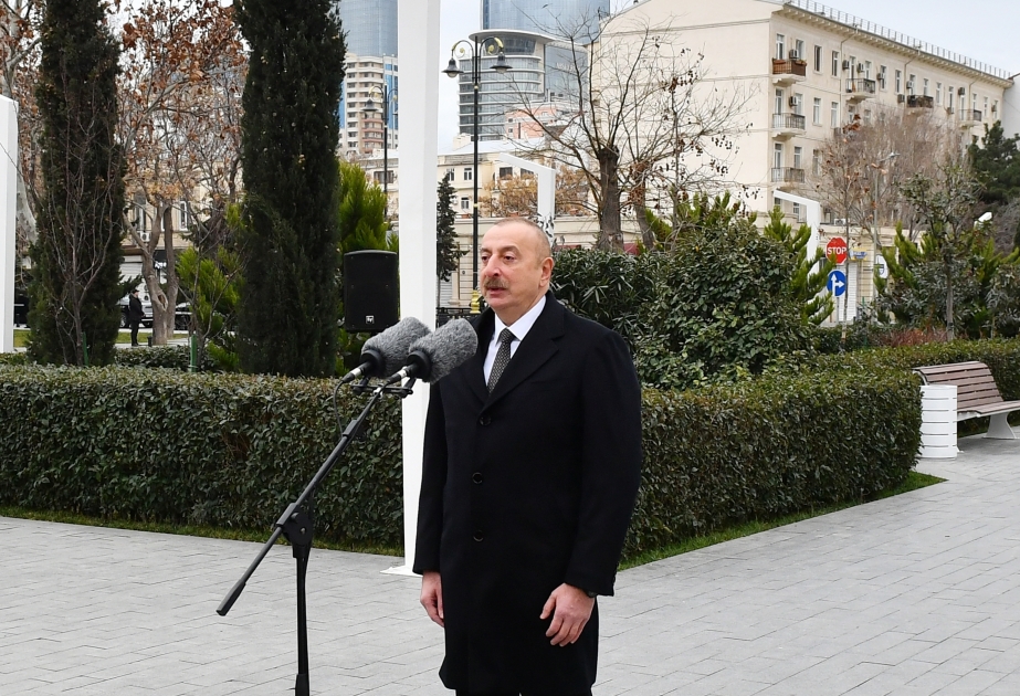 الرئيس: تم تخليد ذكرى توفيق قولييف في أذربيجان