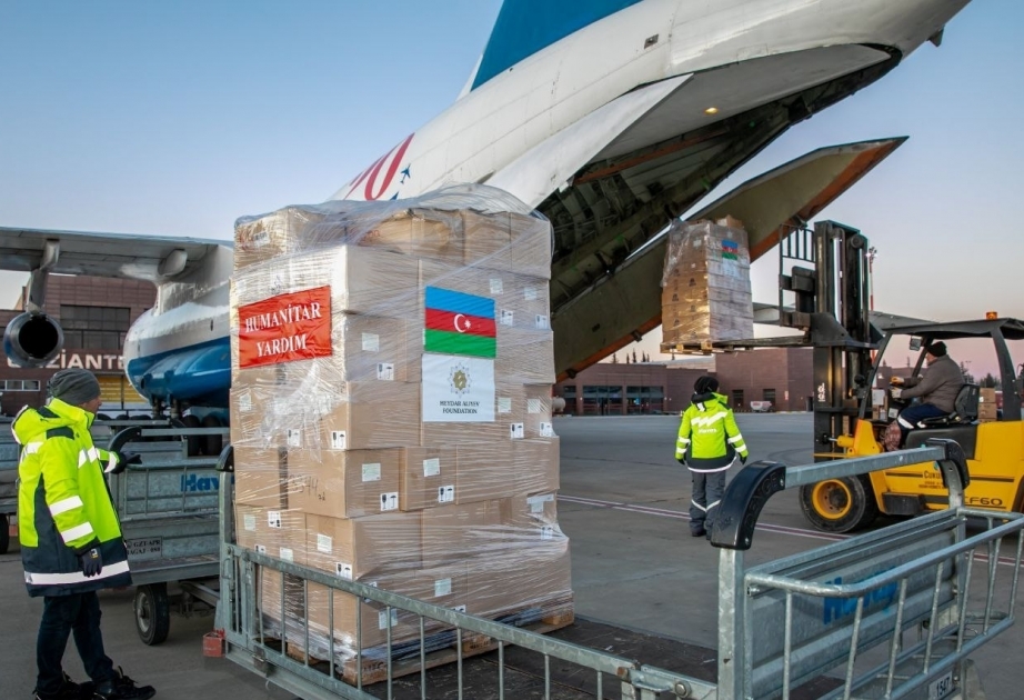 On Azerbaijani First Vice-President`s instructions, humanitarian aid sent by Heydar Aliyev Foundation delivered to quake-hit Türkiye