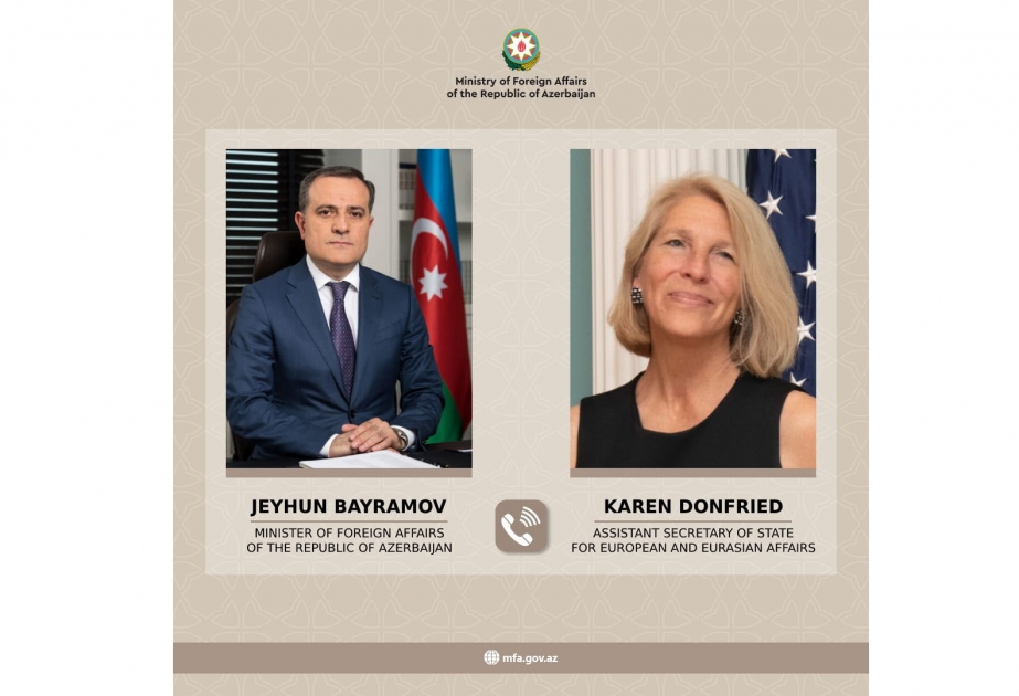 Azərbaycanın xarici işlər naziri ABŞ Dövlət katibinin köməkçisi ilə telefonla danışıb