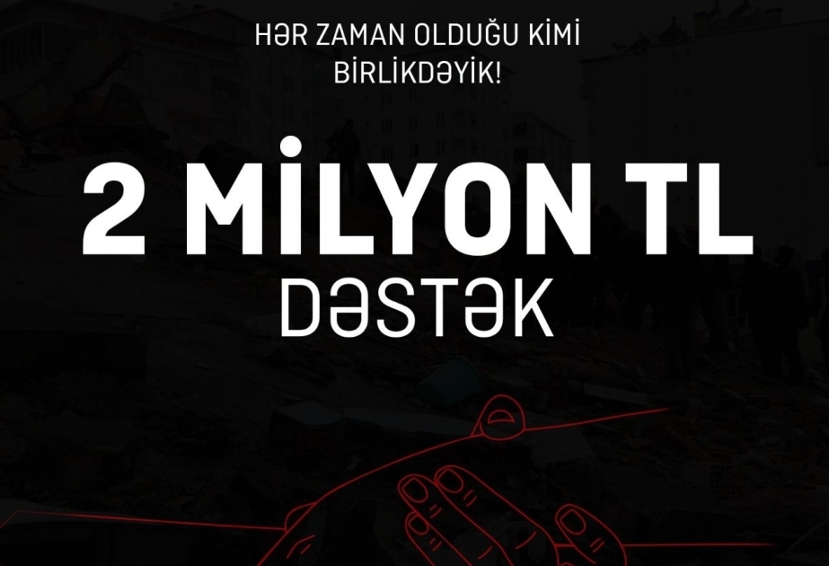 Баку Медиа Центр оказал поддержку братскому турецкому народу