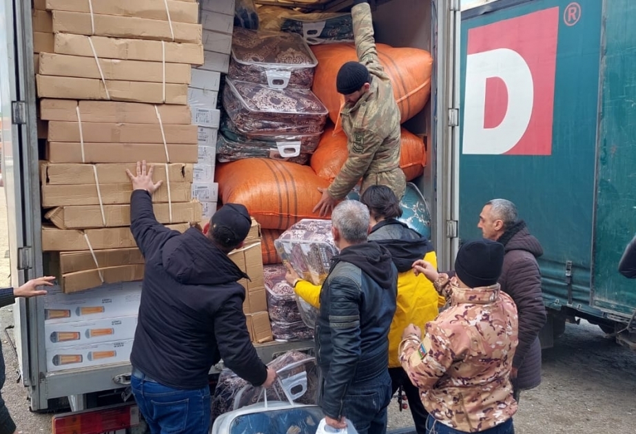 В Турцию направлена помощь из Физулинского и Уджарского районов