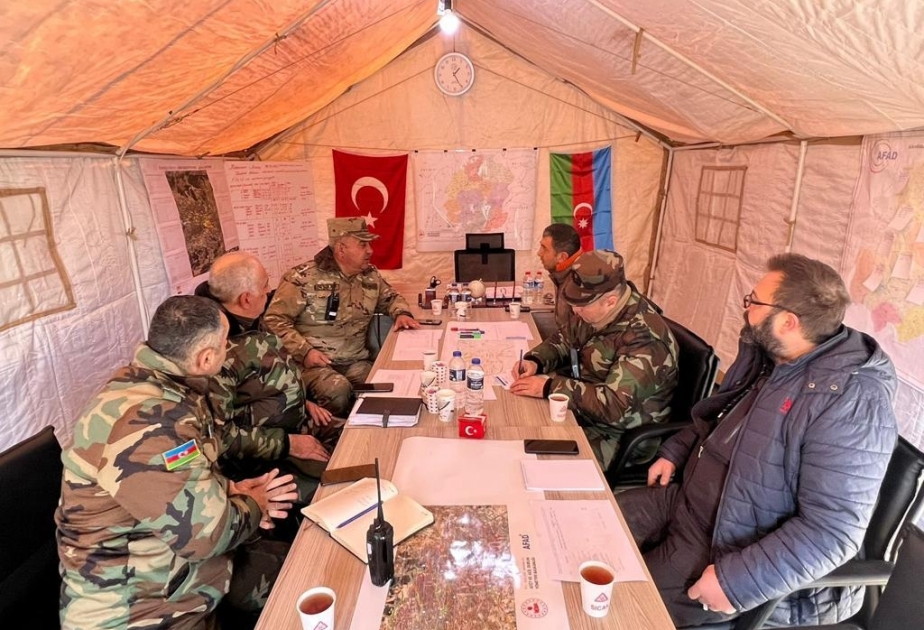 FHN-in zəlzələ bölgəsindəki qərargahında AFAD nümayəndələri ilə toplantı keçirilib VİDEO