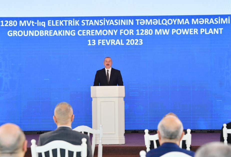 President Ilham Aliyev: The new power plant will be another contribution to Europe's energy security