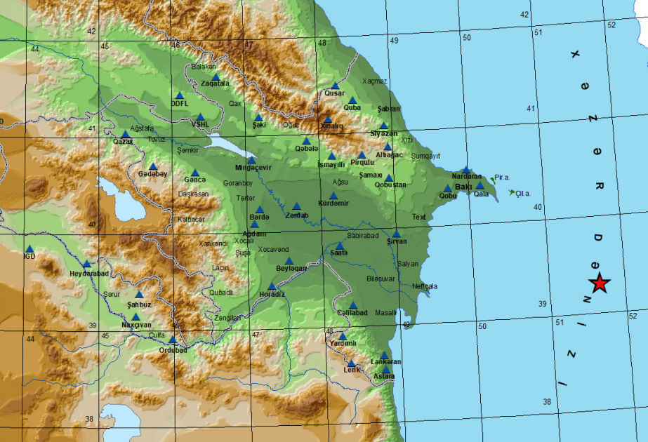 Earthquake hits Caspian Sea