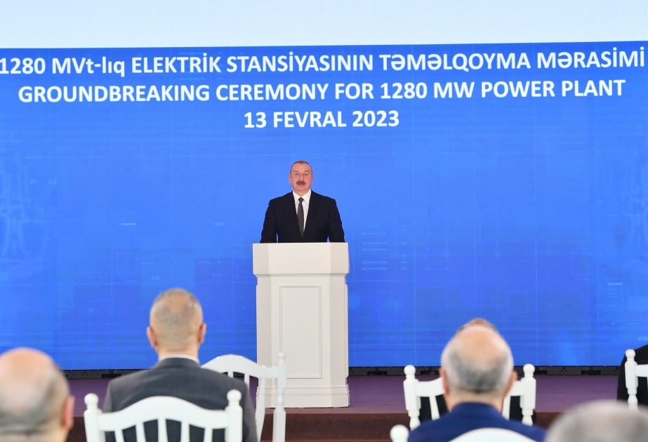 الرئيس إلهام علييف: محطة كهربائية جديدة تأتي مساهمة تالية لأمن طاقة أوروبا أيضا