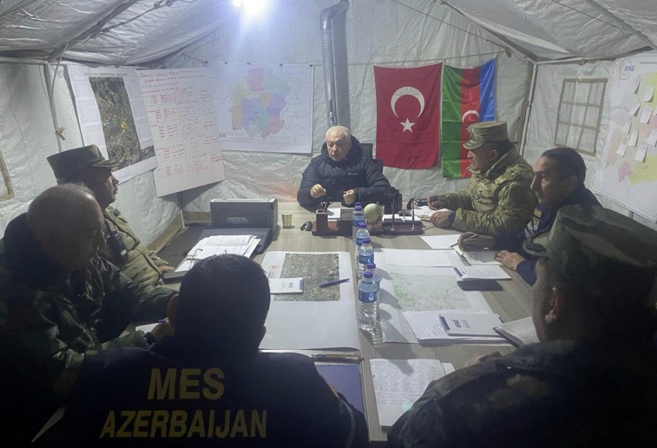 FHN-in zəlzələ bölgəsindəki qərargahında növbəti toplantı keçirilib