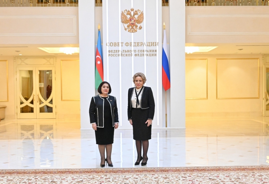 Speaker of Azerbaijani Milli Majlis meets with Speaker of Russian Federation Council