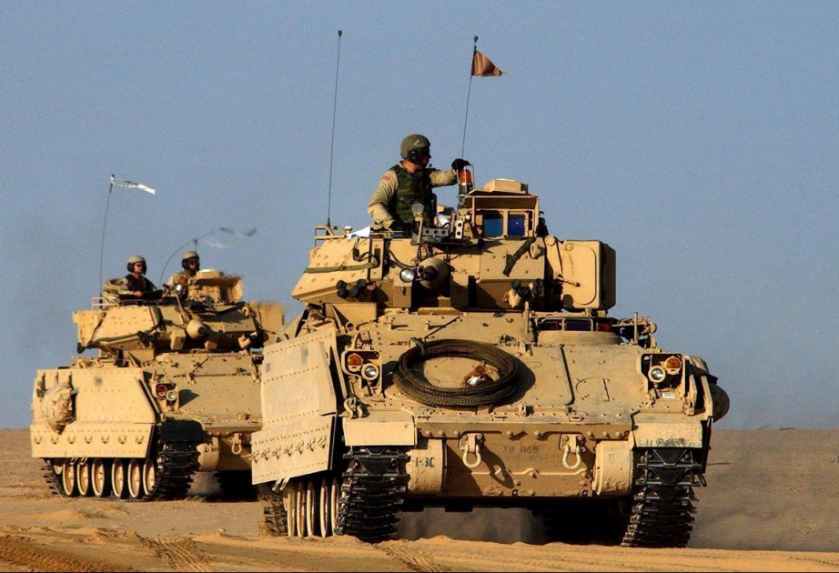 KİV: ABŞ-a məxsus 200-dən çox hərbi texnika Avropaya gətirilib