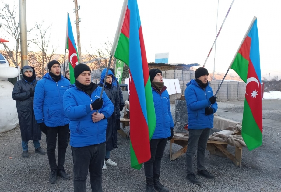 Peaceful protest of Azerbaijani eco-activists on Lachin–Khankendi road enters 66th day