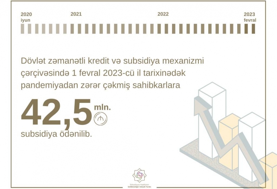 Pandemiyadan zərərçəkmiş sahibkarlara 42,5 milyon manat subsidiya ödənilib