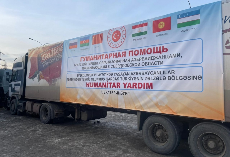 Rusiya azərbaycanlıları Türkiyəyə daha bir humanitar yardım karvanı yola salıblar