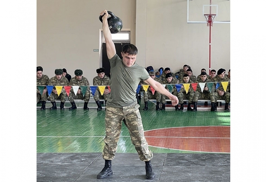 Kettlebell lifting championship held in Azerbaijani Army