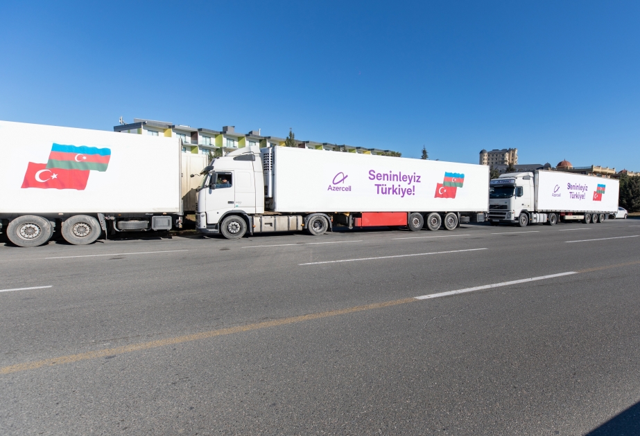 ®  Azercell sends radio base stations and humanitarian aid to Türkiye