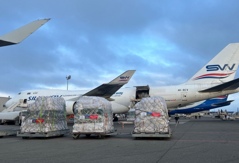 Otro avión con ayuda humanitaria despega esta mañana hacia Türkiye siguiendo instrucciones de la Primera Dama de Azerbaiyán