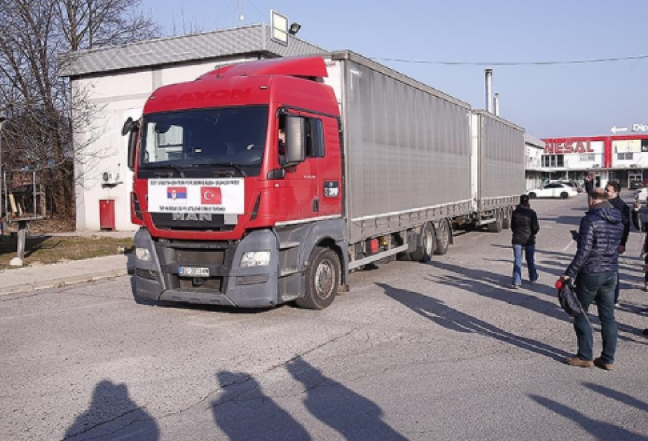 Serbiyadan Türkiyəyə daha bir yardım karvanı yola düşüb