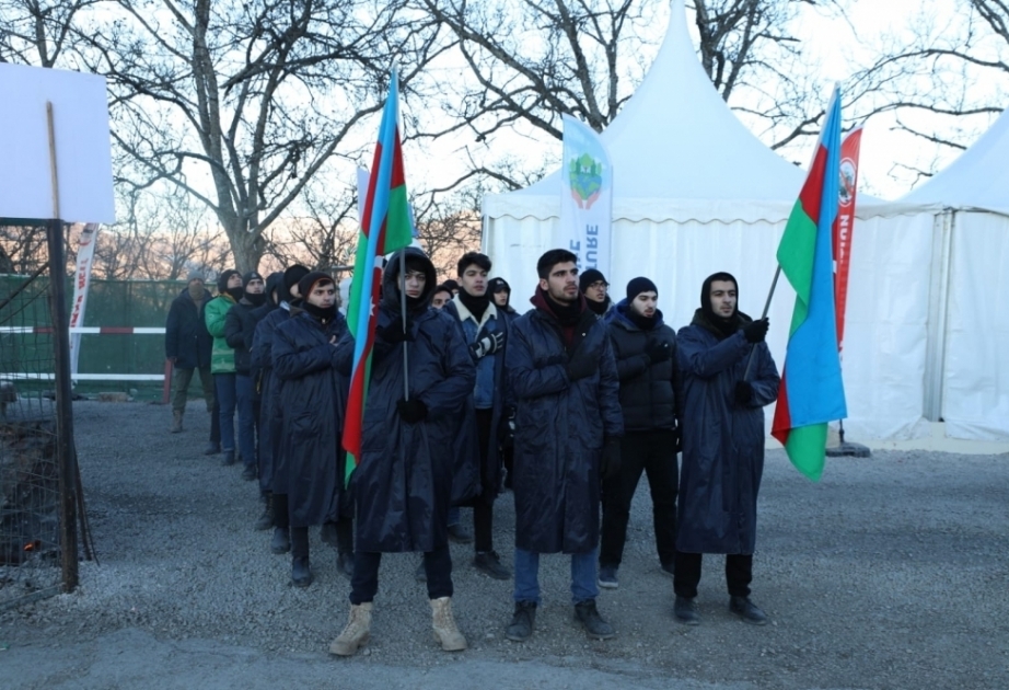 La manifestation pacifique des militants écologistes sur la route Latchine-Khankendi entre dans son 69e jour