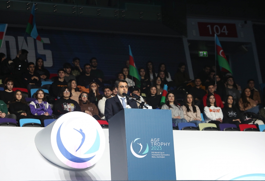 Bakıda batut gimnastikası üzrə dünya kuboku yarışlarının açılış mərasimi olub