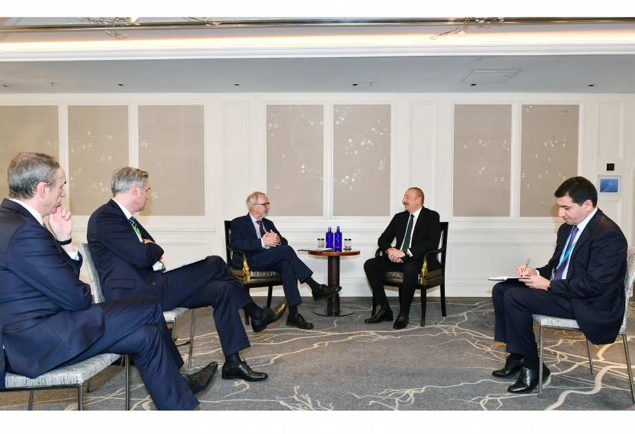 El Presidente de Azerbaiyán agradeció la participación activa del Banco Europeo de Inversiones en la ejecución del proyecto