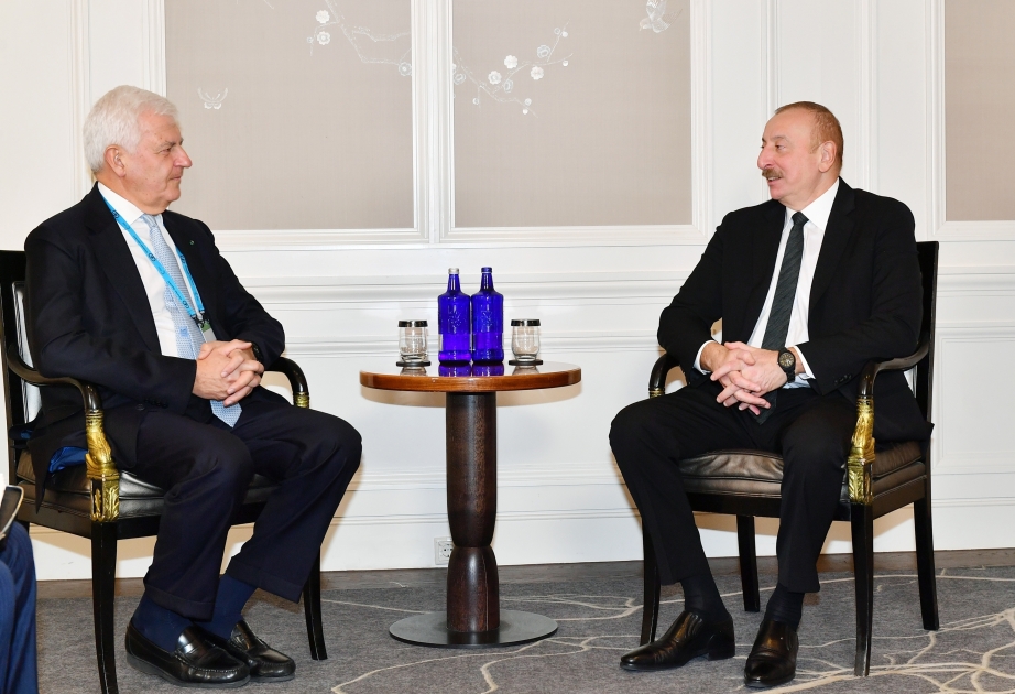 Präsident Aliyev: Es gibt strategische Beziehungen zwischen Aserbaidschan und Italien