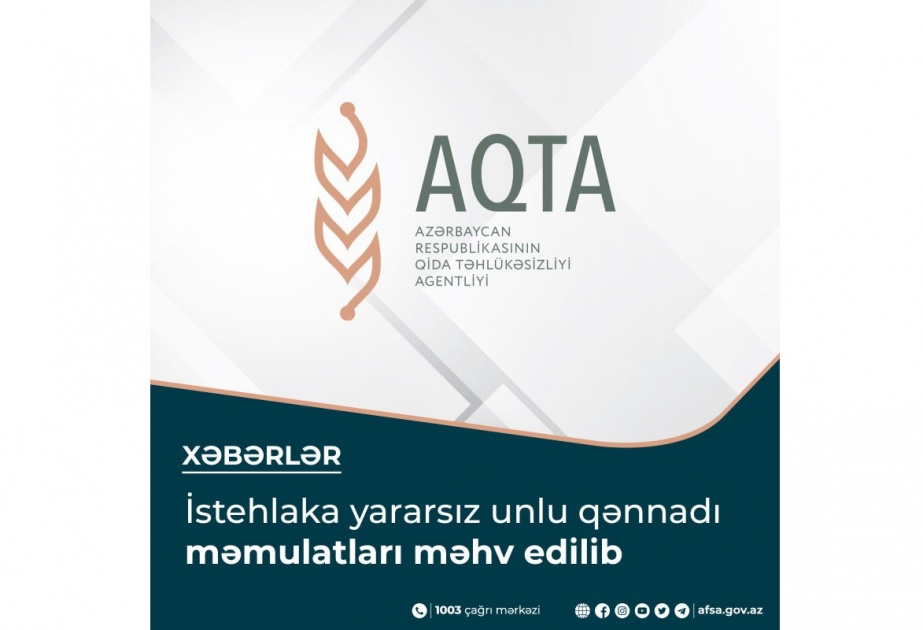 İstehlaka yararsız unlu qənnadı məmulatları məhv edilib
