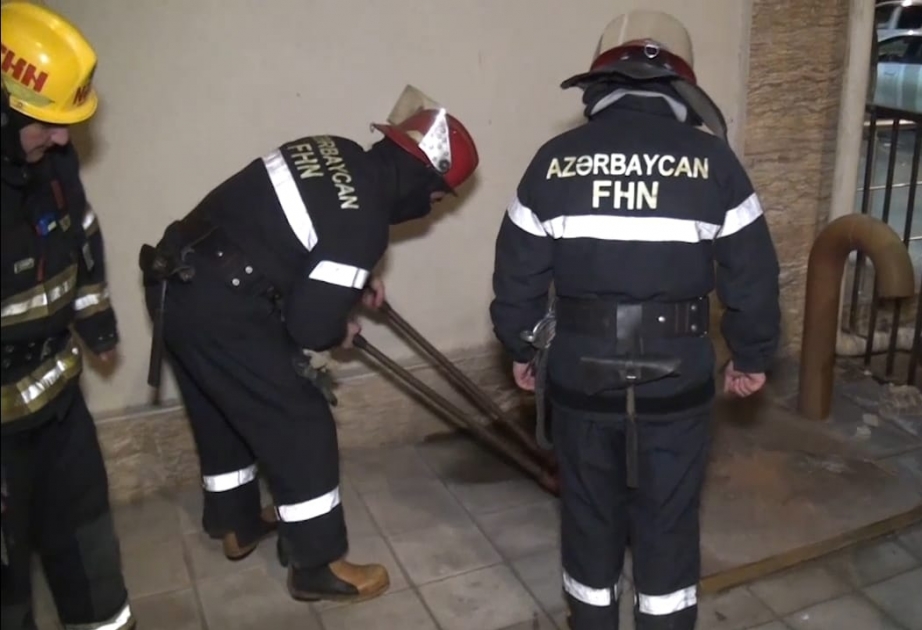 Fövqəladə Hallar Nazirliyi şərti yanğın təlimi keçirib VİDEO