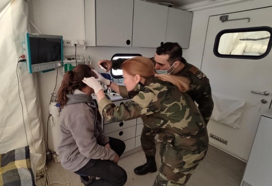 FHN-in Türkiyədə fəaliyyət göstərən mobil səhra hospitallarında 1090 nəfərə tibbi xidmət göstərilib VİDEO