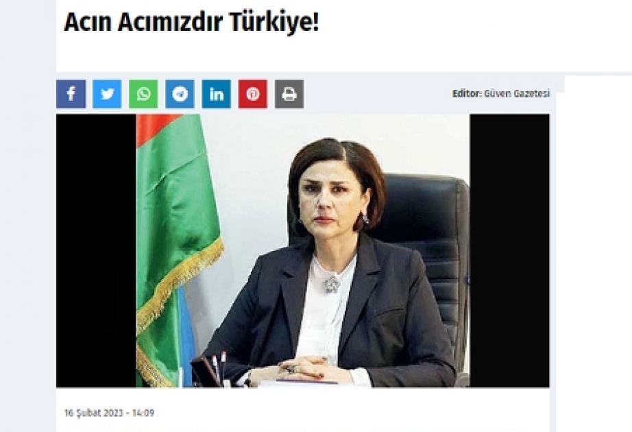 Azərbaycanın Xalq yazıçısının essesi Türkiyə portallarında