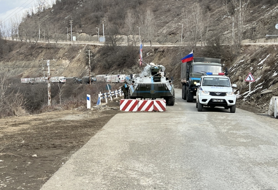 Rusiya sülhməramlılarının avtomobil karvanının aksiya ərazisindən sərbəst keçidi təmin olundu