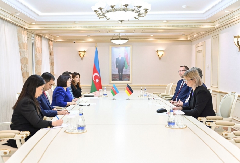Aserbaidschanische Parlamentssprecherin trifft deutschen Botschafter in Aserbaidschan