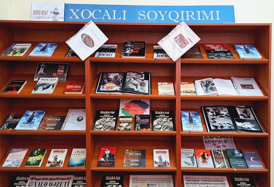 Gənclər Kitabxanasında Xocalı soyqırımının 31-ci ildönümü ilə əlaqədar silsilə materiallar hazırlanıb