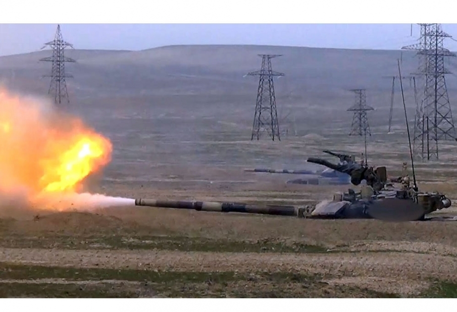 Azerbaijani Army`s tank crews fulfill various exercises   VIDEO   