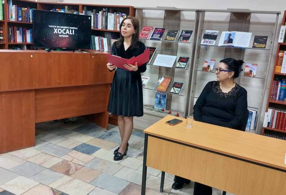 Xocalı faciəsinin şahidi ilə görüş təşkil edilib