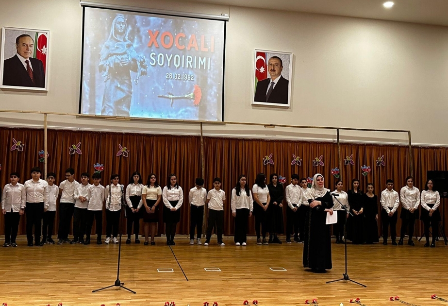 Bakı Avropa Liseyində Xocalı soyqırımının 31-ci ildönümünə həsr olunmuş tədbir keçirilib