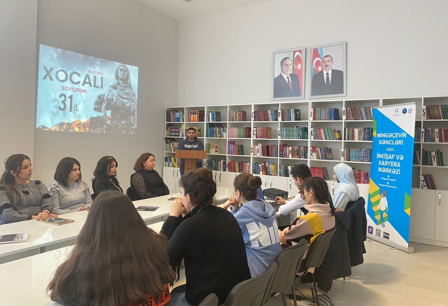 GİKM-in Mingəçevir nümayəndəliyi Xocalı soyqırımına həsr olunan silsilə tədbirlər keçirib