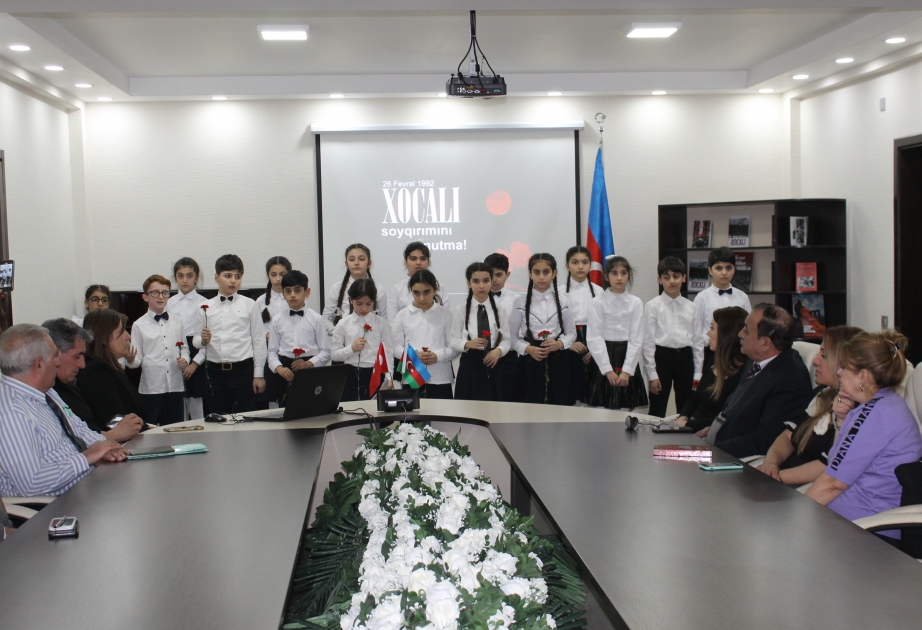 Xocalı soyqırımına həsr olunan “Cavab ver” ədəbi-bədii kompozisiyası təqdim edilib