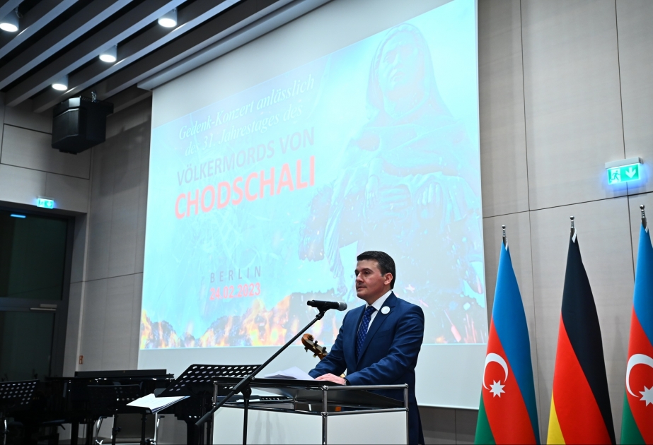 Xocalı soyqırımının 31-ci ildönümü ilə əlaqədar Berlində anım tədbiri keçirilib VİDEO