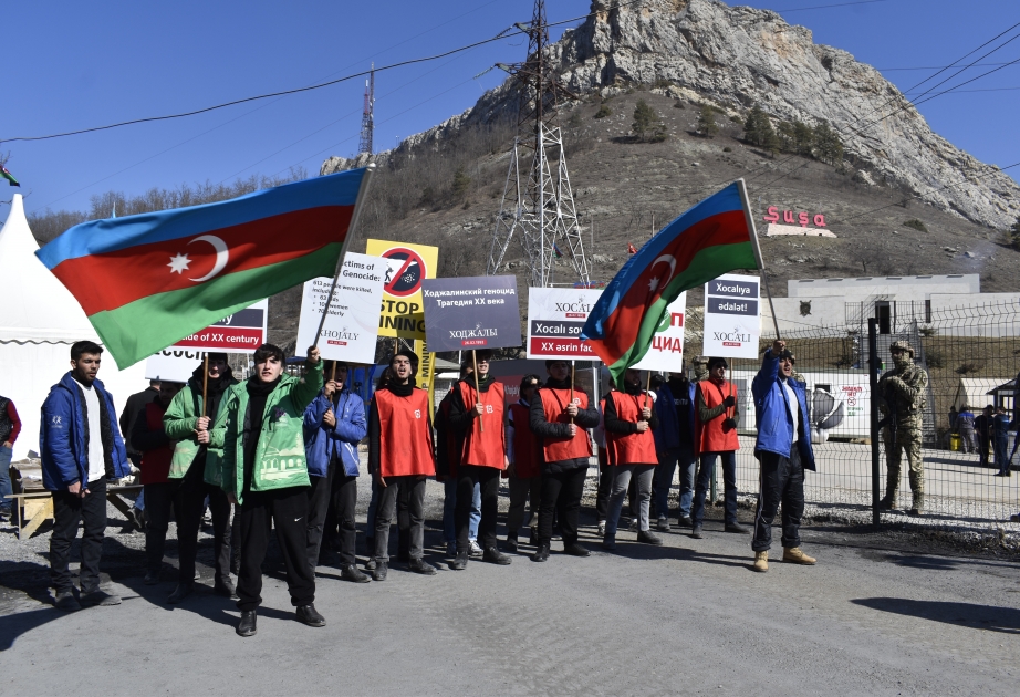 Laçın-Xankəndi yolu: Aksiya iştirakçıları həmişəki kimi, qətiyyətlidirlər