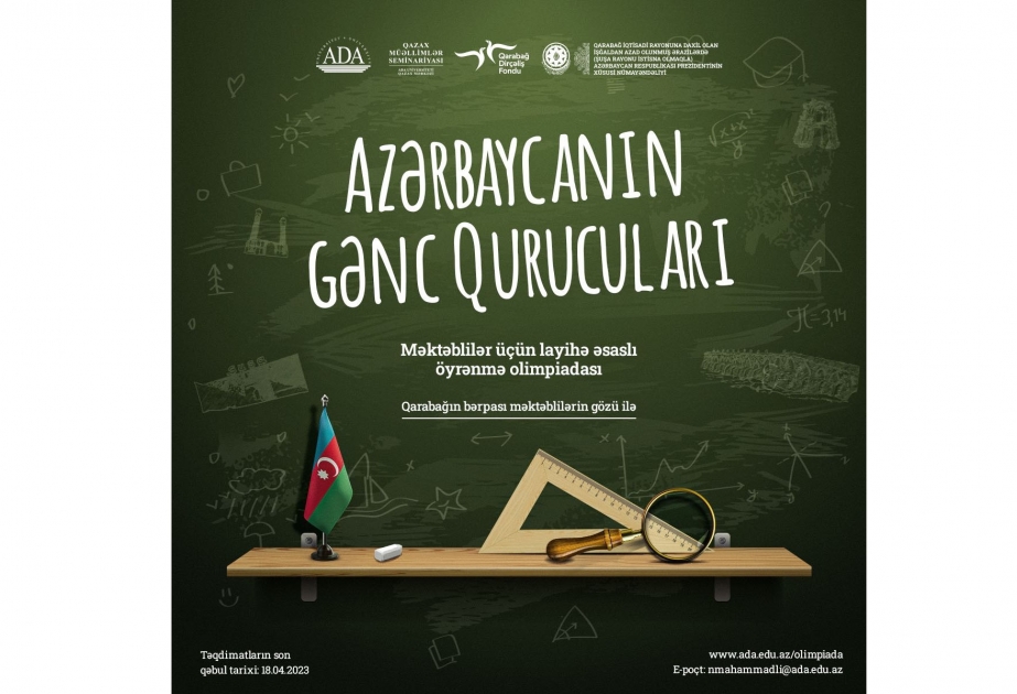 “Qarabağın bərpası şagirdlərin gözü ilə” şüarı altında olimpiada keçirilir