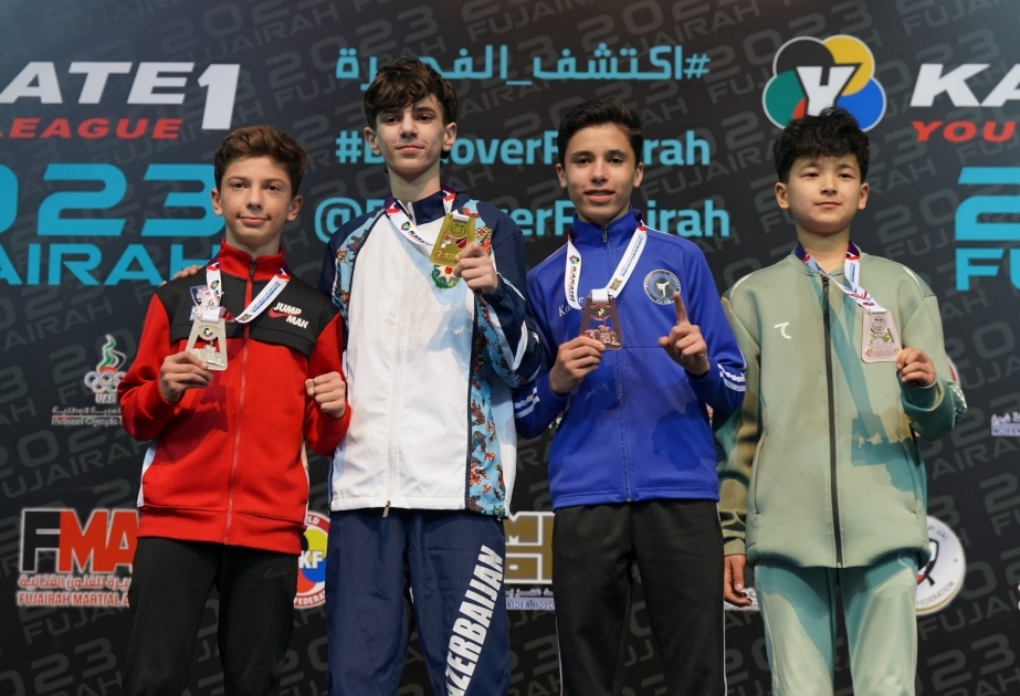 Azerbaijani karate fighters claim six medals at Fujairah 2023