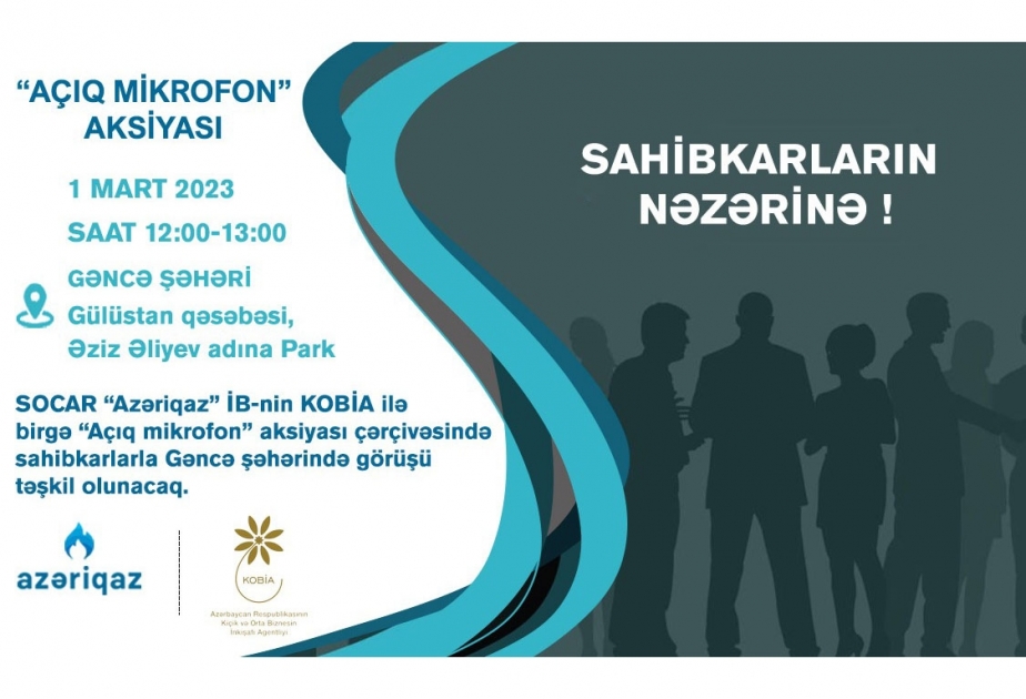 “Azəriqaz” sahibkarlarla növbəti görüşünü Gəncə şəhərində keçirəcək