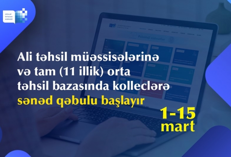 Ali məktəblərə və kolleclərə sənəd qəbuluna başlanılır